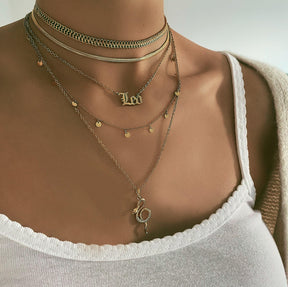 BohoMoon Stainless Steel Dainty Herringbone Choker / Necklace