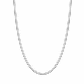 BohoMoon Stainless Steel Dainty Herringbone Choker / Necklace Silver / Necklace