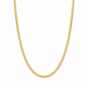 BohoMoon Stainless Steel Dainty Herringbone Choker / Necklace Gold / Necklace