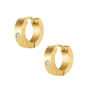 BohoMoon Stainless Steel Dakota Hoop Earrings Gold
