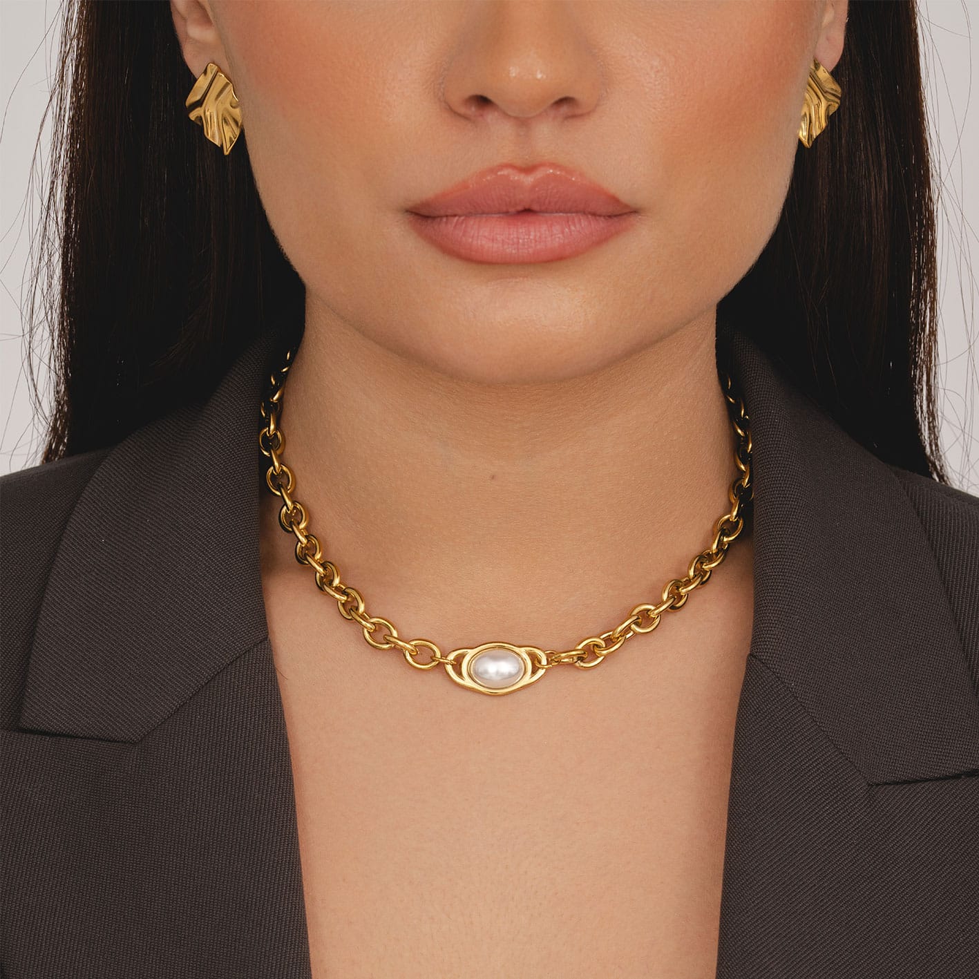 Bohomoon Stainless Steel Danica Pearl Necklace