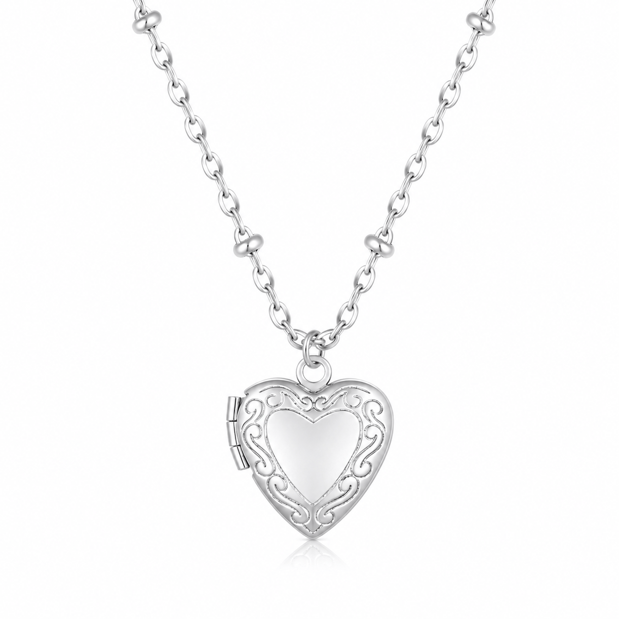 Bohomoon Stainless Steel Dannie Mini Heart Locket Necklace
