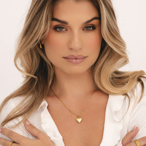 Bohomoon Stainless Steel Dannie Mini Heart Locket Necklace
