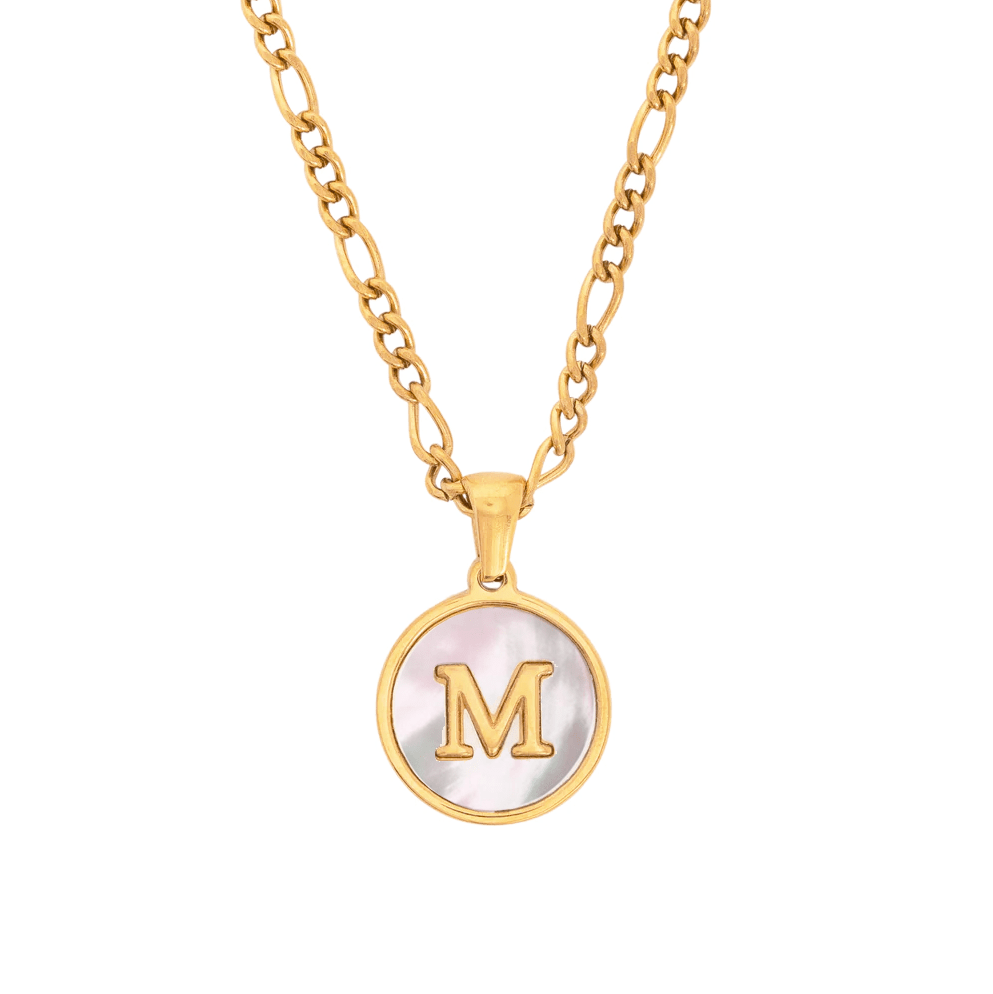 BohoMoon Stainless Steel Daze Initial Necklace