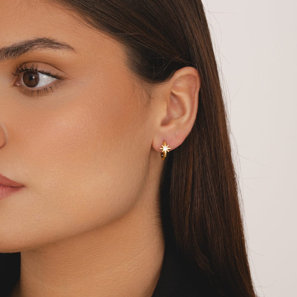 Bohomoon Stainless Steel Deceive Hoop Earrings