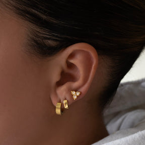 BohoMoon Stainless Steel Define Stud Earrings Gold