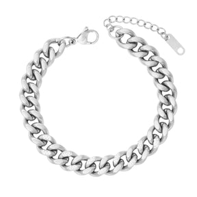 BohoMoon Stainless Steel Demi Bracelet Silver