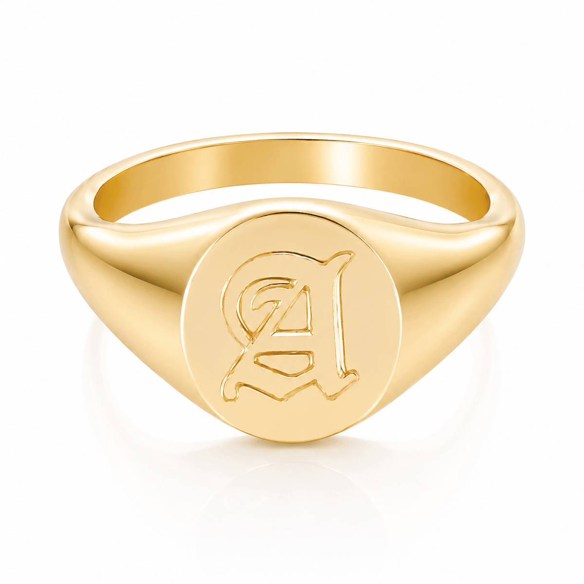 Dolce Initial Signet Ring