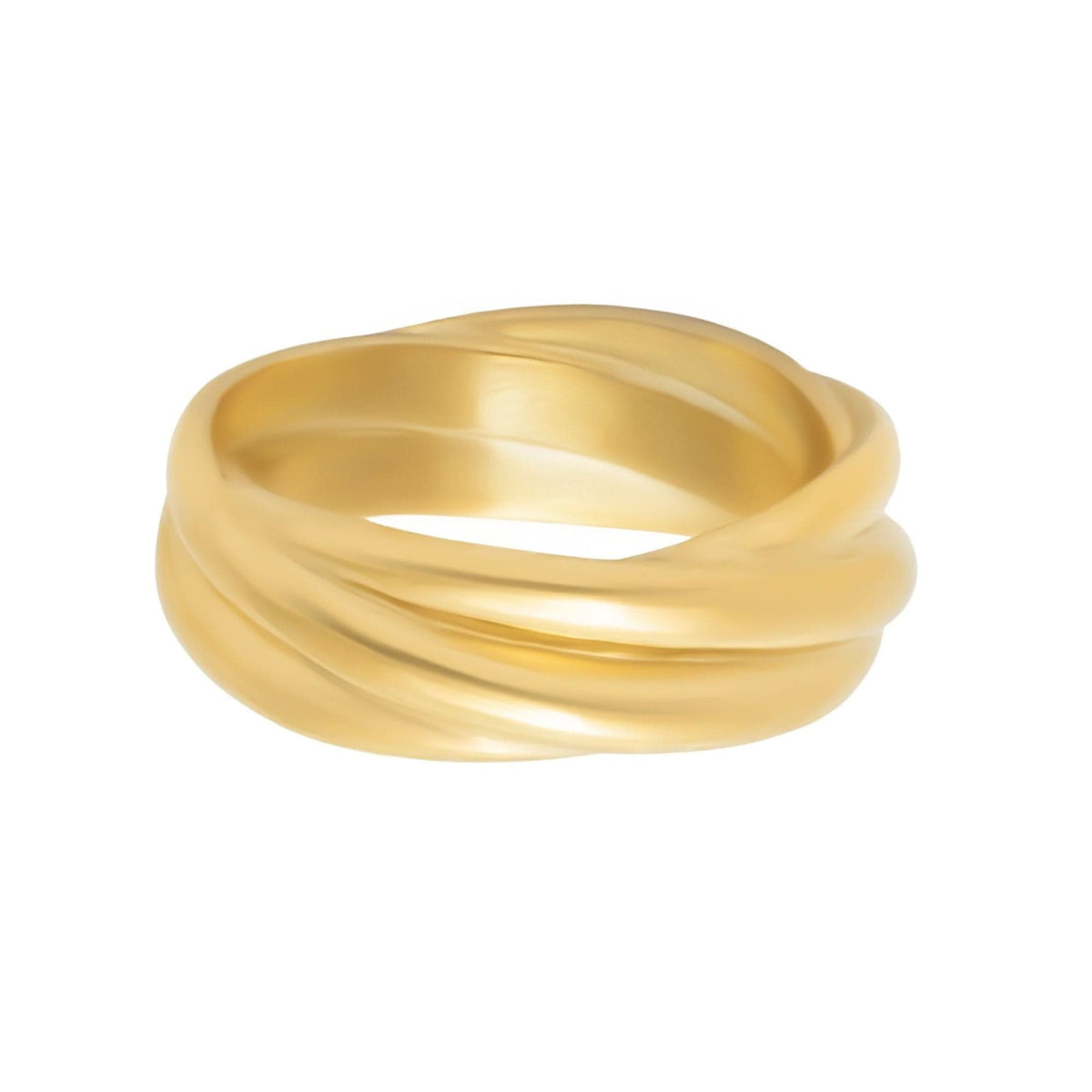 BohoMoon Stainless Steel Donatella Ring Gold / US 5 / UK J / EUR 49 (x small)