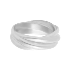 BohoMoon Stainless Steel Donatella Ring Silver / US 5 / UK J / EUR 49 (x small)