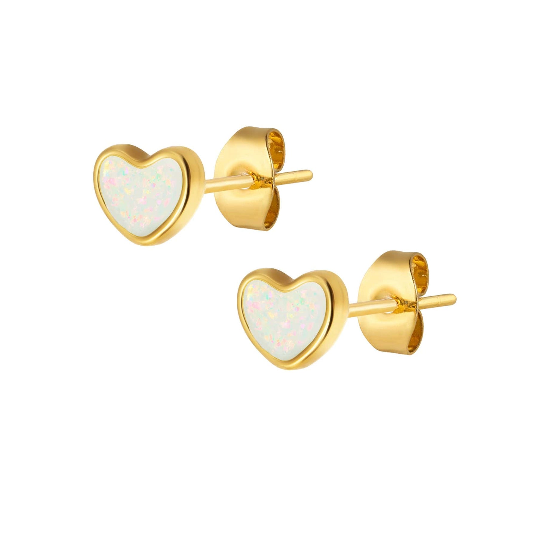 BOHOMOON Stainless Steel Dove Opal Stud Earrings Gold
