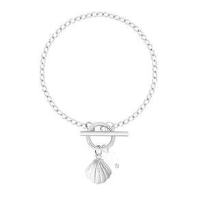 Bohomoon Stainless Steel Drift Pearl TBar Bracelet