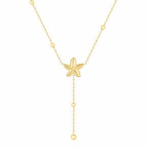 Bohomoon Stainless Steel Edith Starfish Lariat Necklace