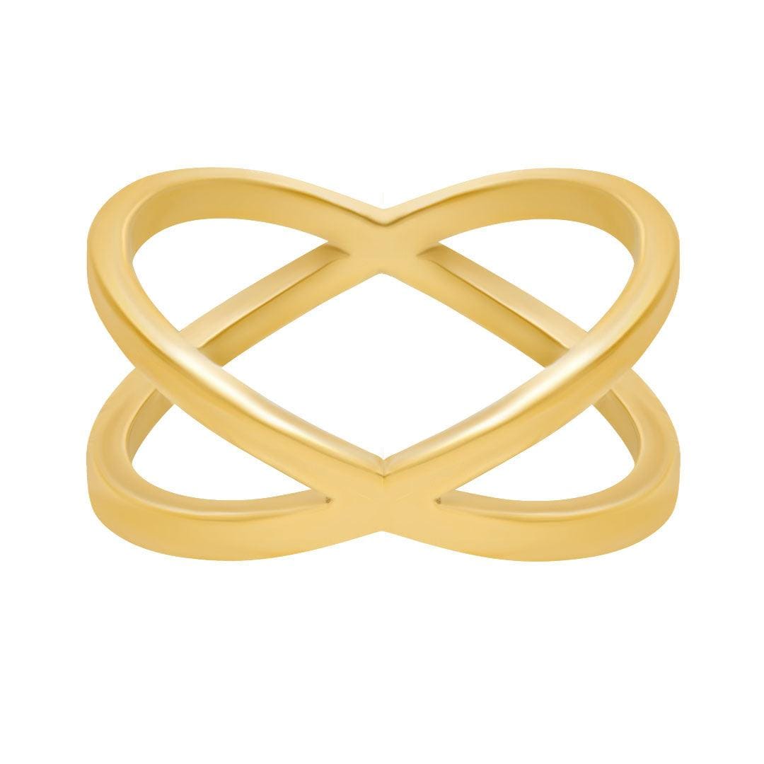 BohoMoon Stainless Steel Ego Ring Gold / US 7 / UK N / EUR 54 (medium)