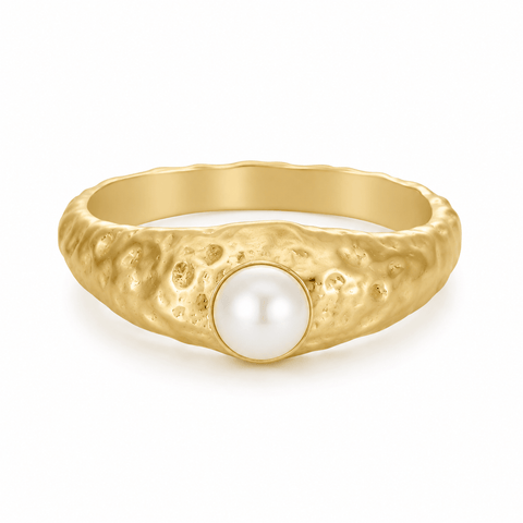 Bohomoon Elena Pearl Pinky Ring | Sweatproof & Tarnish Free