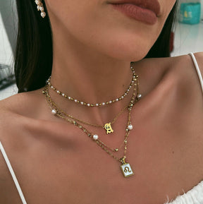 BohoMoon Stainless Steel Elixir Initial Choker