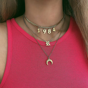 BohoMoon Stainless Steel Elixir Initial Choker