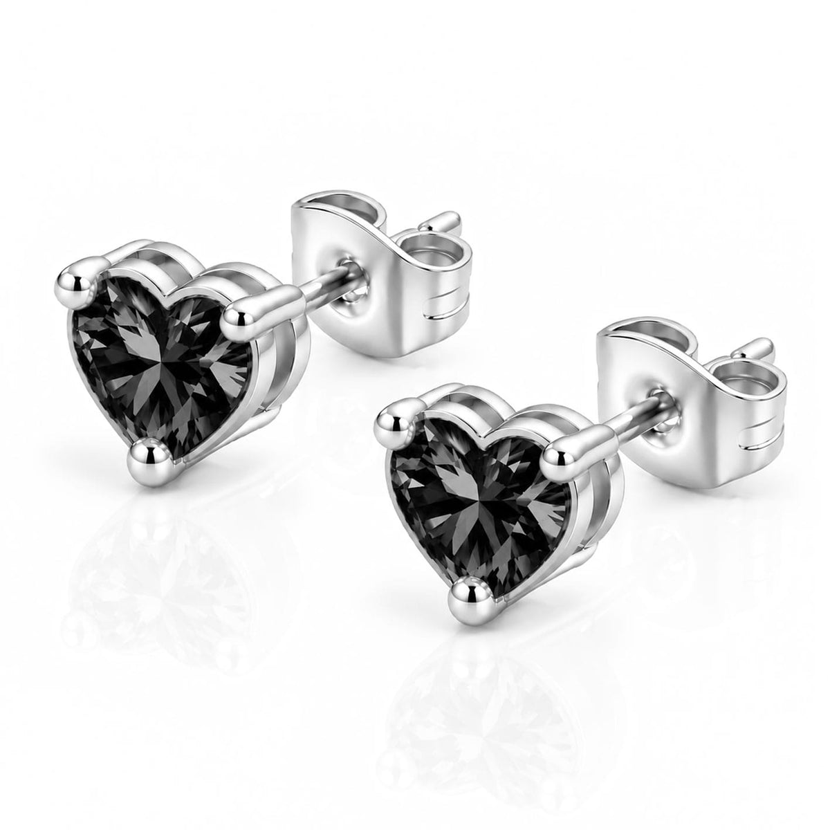 Bohomoon Stainless Steel Eliza Heart Stud Earrings