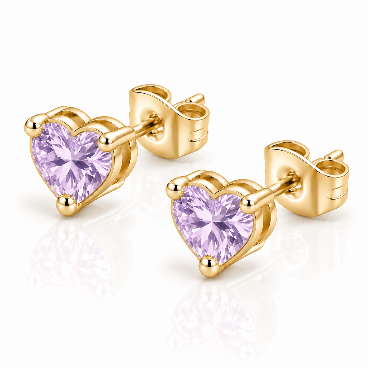 Bohomoon Stainless Steel Eliza Heart Stud Earrings