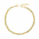 BohoMoon Stainless Steel Elsie Peridot Bracelet Gold