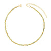 BohoMoon Stainless Steel Elsie Peridot Choker / Necklace Gold / Choker