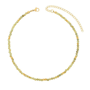 BohoMoon Stainless Steel Elsie Peridot Choker / Necklace Gold / Choker