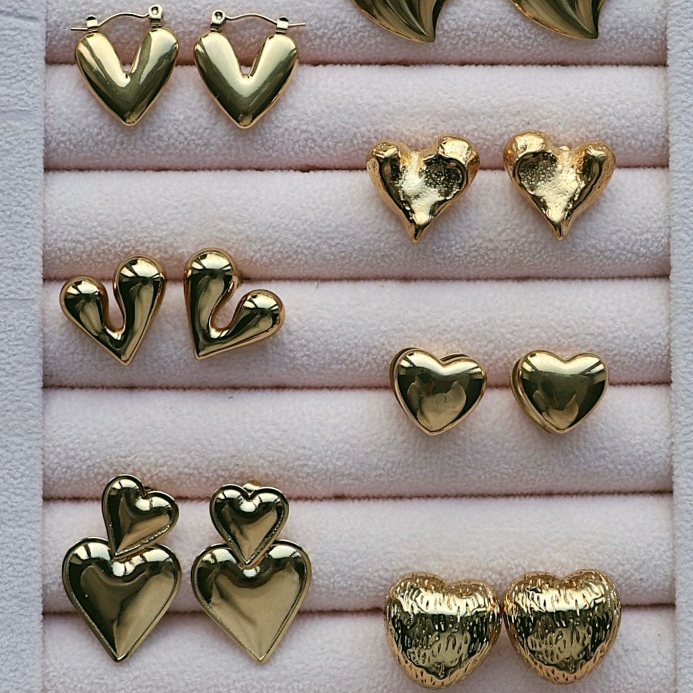 BohoMoon Stainless Steel Emira Stud Earrings Gold