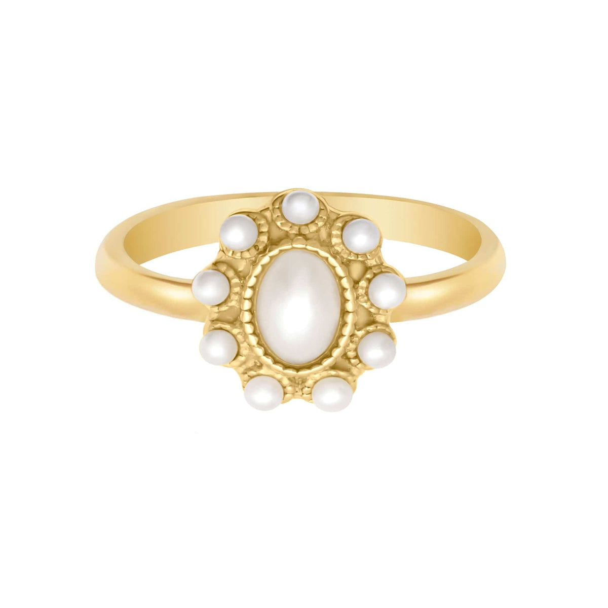 BohoMoon Stainless Steel Enchanted Pearl Ring