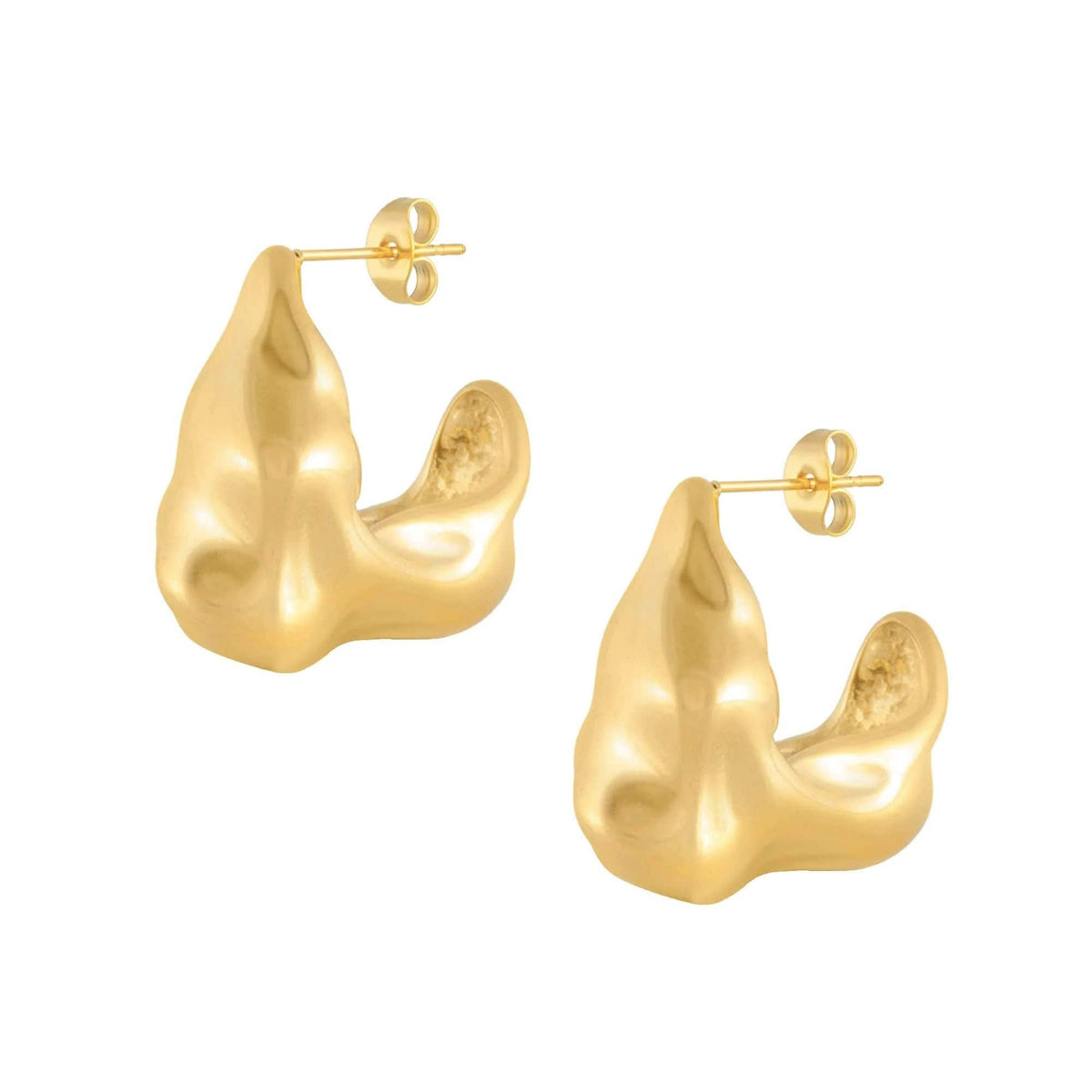 BOHOMOON Stainless Steel Enya Hoop Earrings Gold