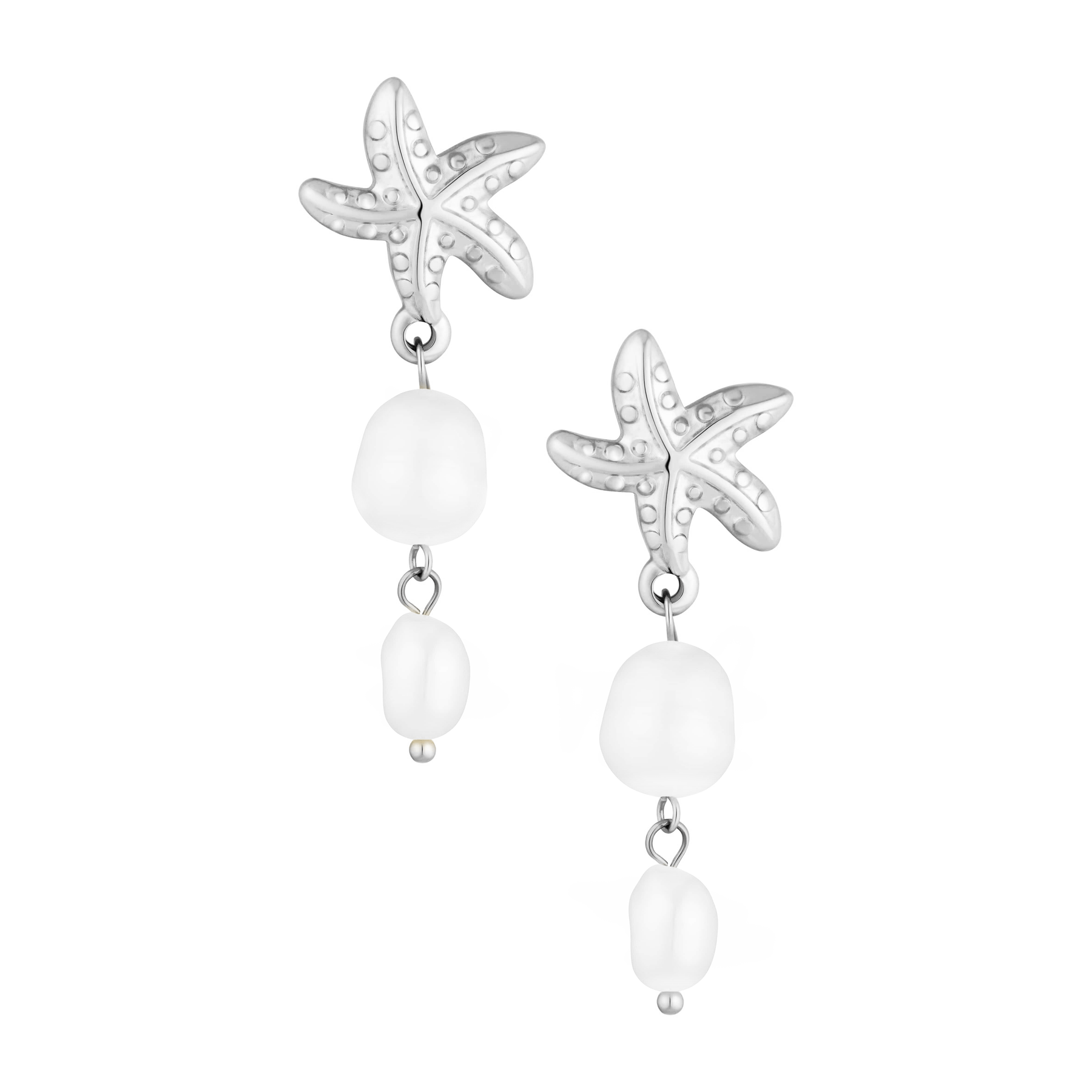 Bohomoon Stainless Steel Eos Pearl Stud Earrings