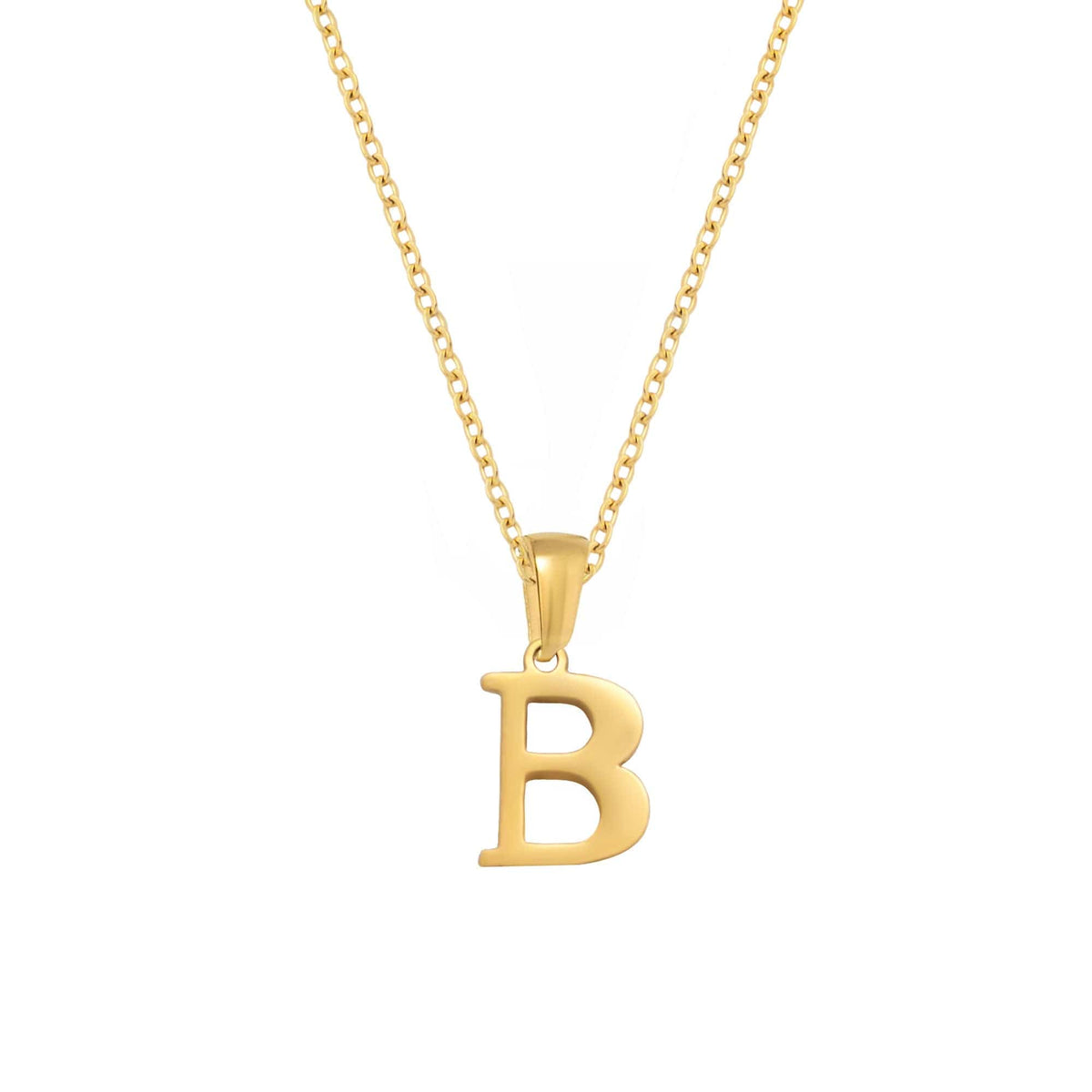 BohoMoon Stainless Steel Epitome Initial Necklace