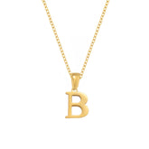 BohoMoon Stainless Steel Epitome Initial Necklace