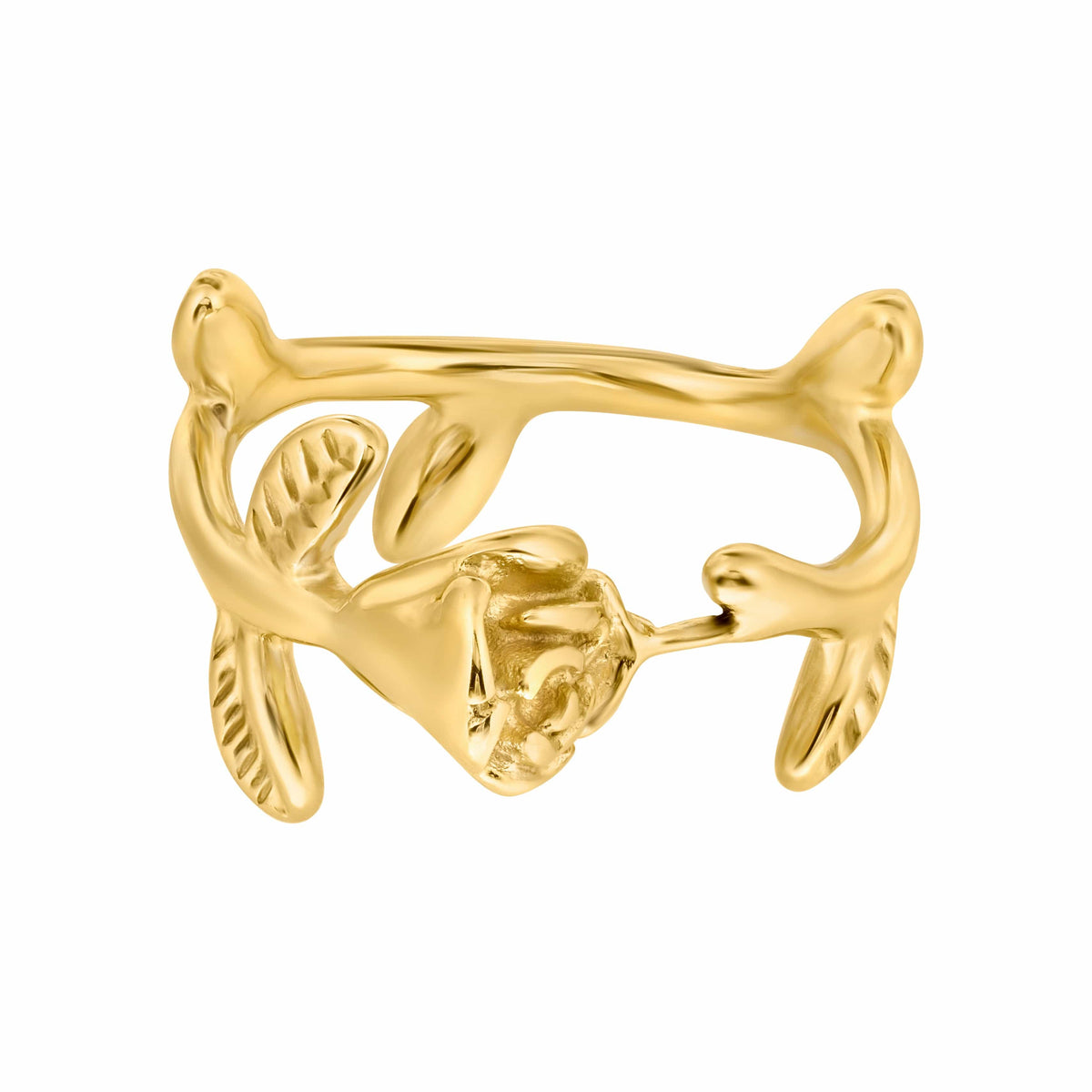BohoMoon Stainless Steel Eternal Rose Ring Gold / US 6 / UK L / EUR 51 (small)