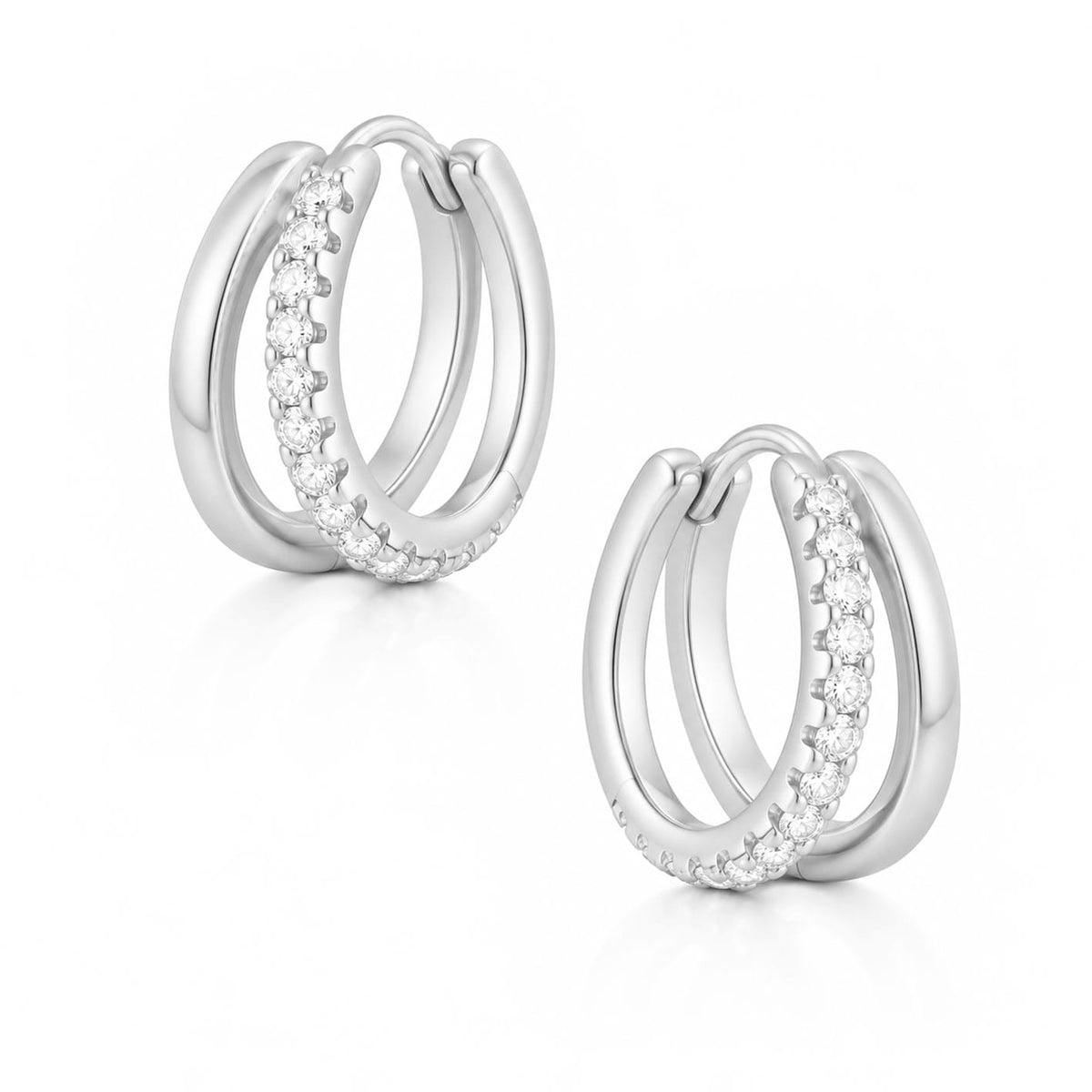 Bohomoon Stainless Steel Eva Hoop Earrings