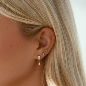 Bohomoon Stainless Steel Evangeline Opal Stud Earrings