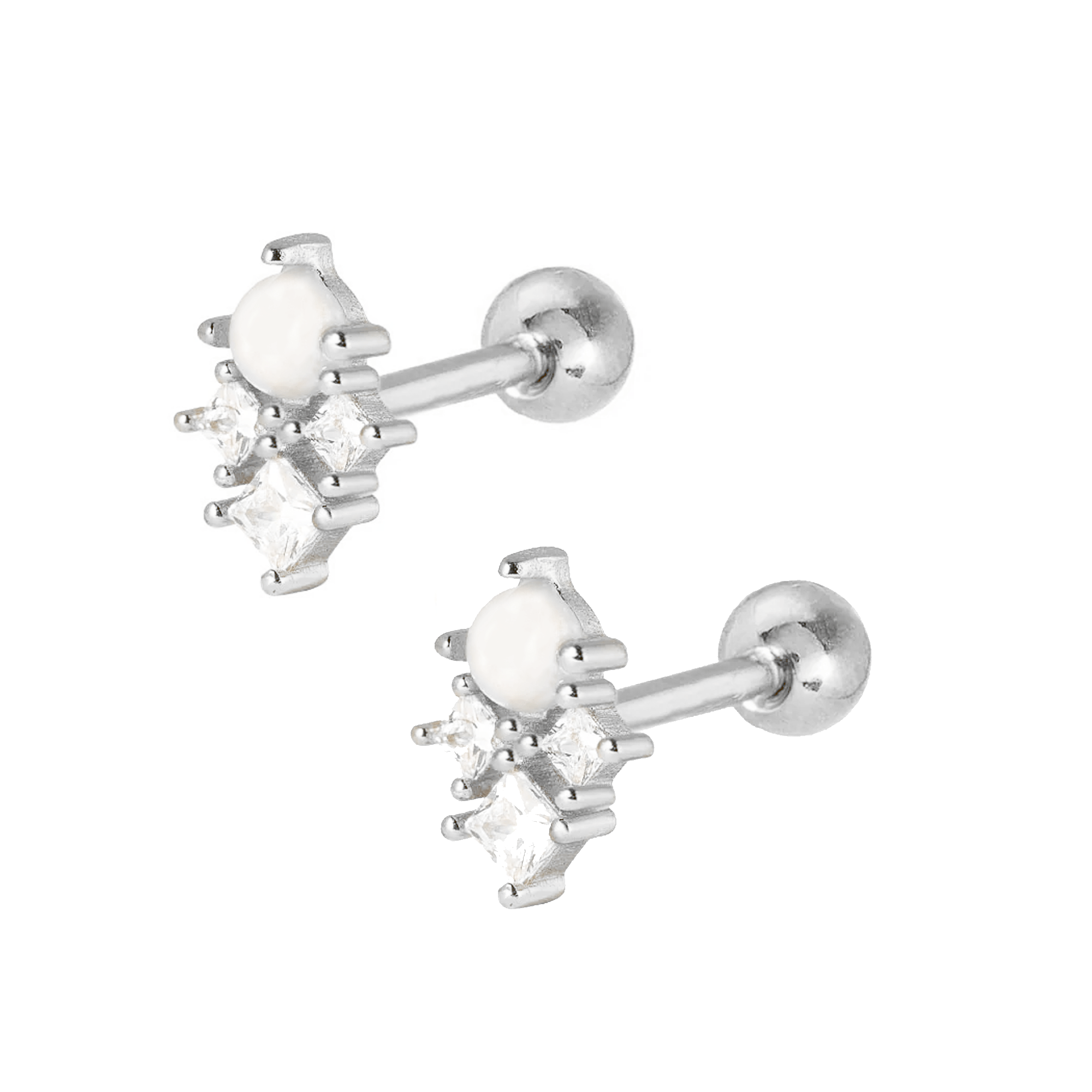 Bohomoon Stainless Steel Fae Pearl Stud Earrings