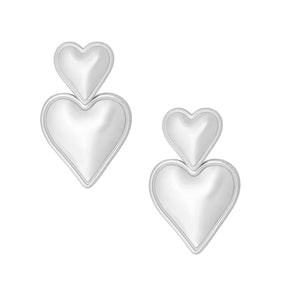 BohoMoon Stainless Steel Fairytale Stud Earrings Silver