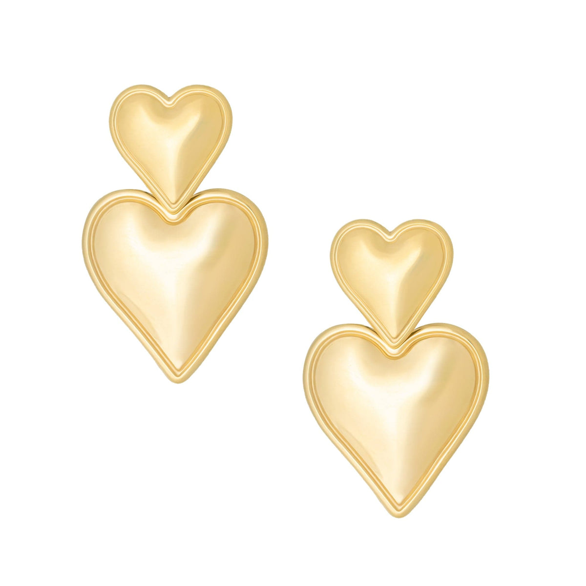 BohoMoon Stainless Steel Fairytale Stud Earrings Gold