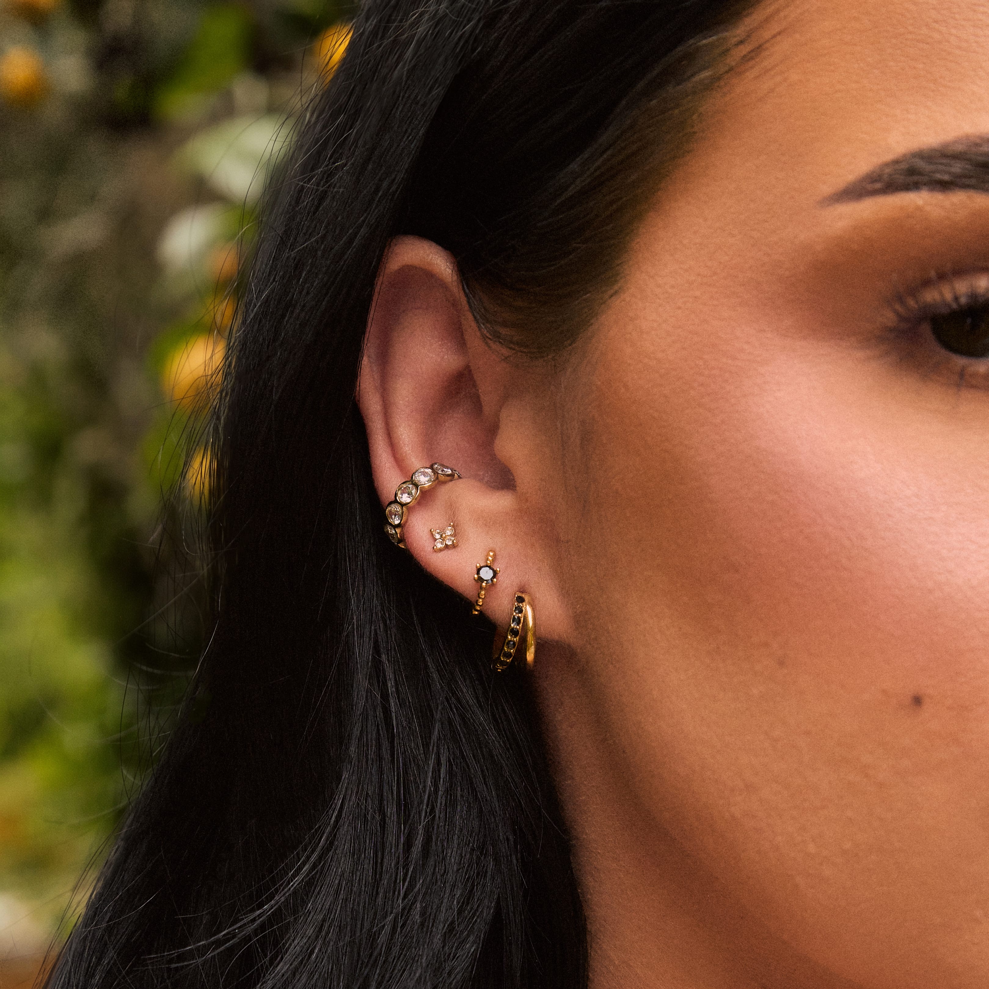 Bohomoon Stainless Steel Farrah Hoop Earrings