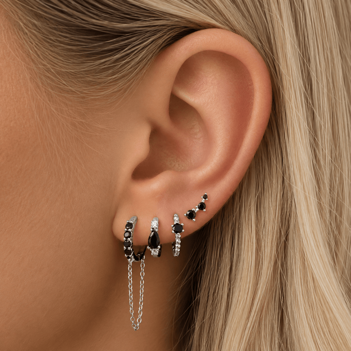 Bohomoon Stainless Steel Farrah Hoop Earrings
