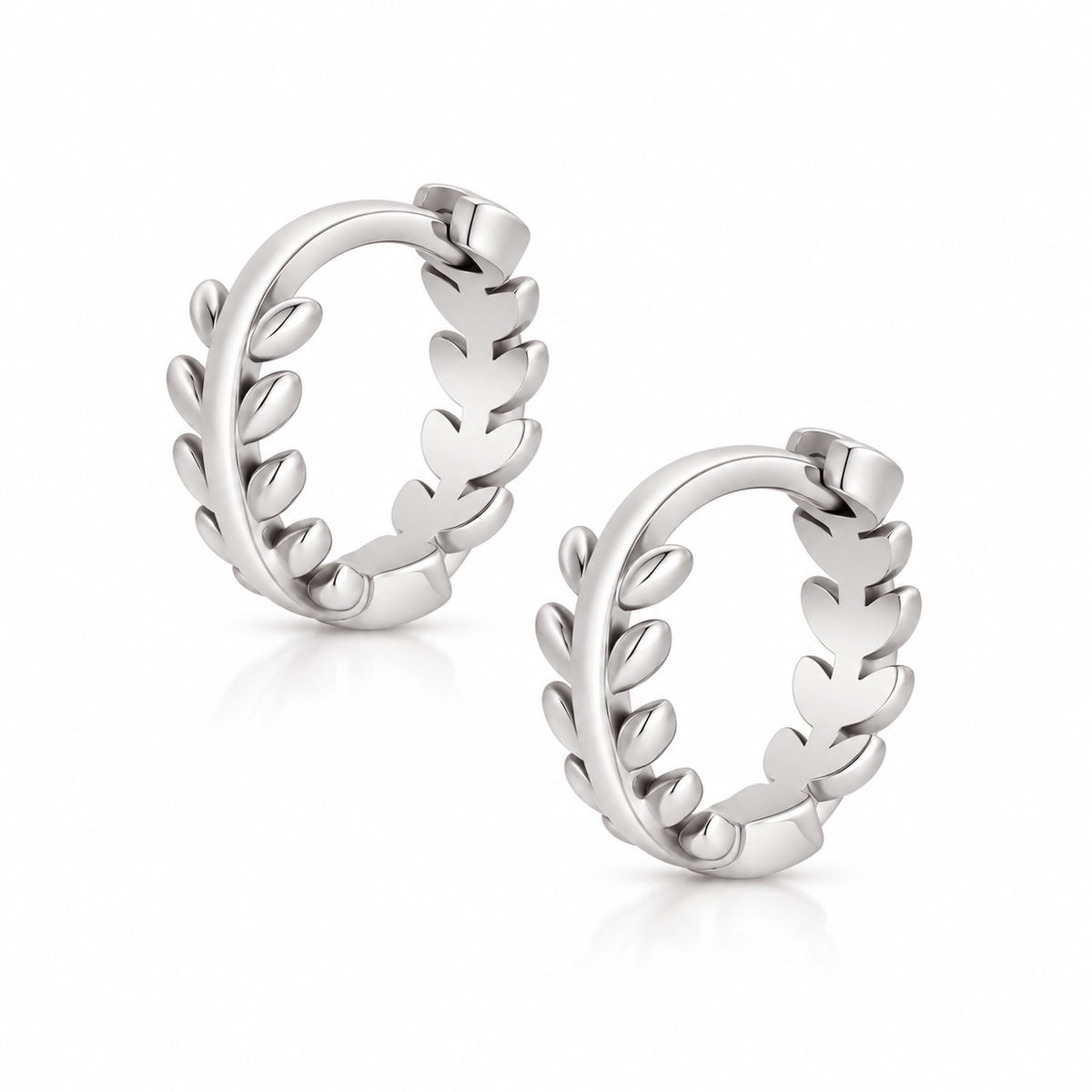 Bohomoon Stainless Steel Fawn Hoop Earrings