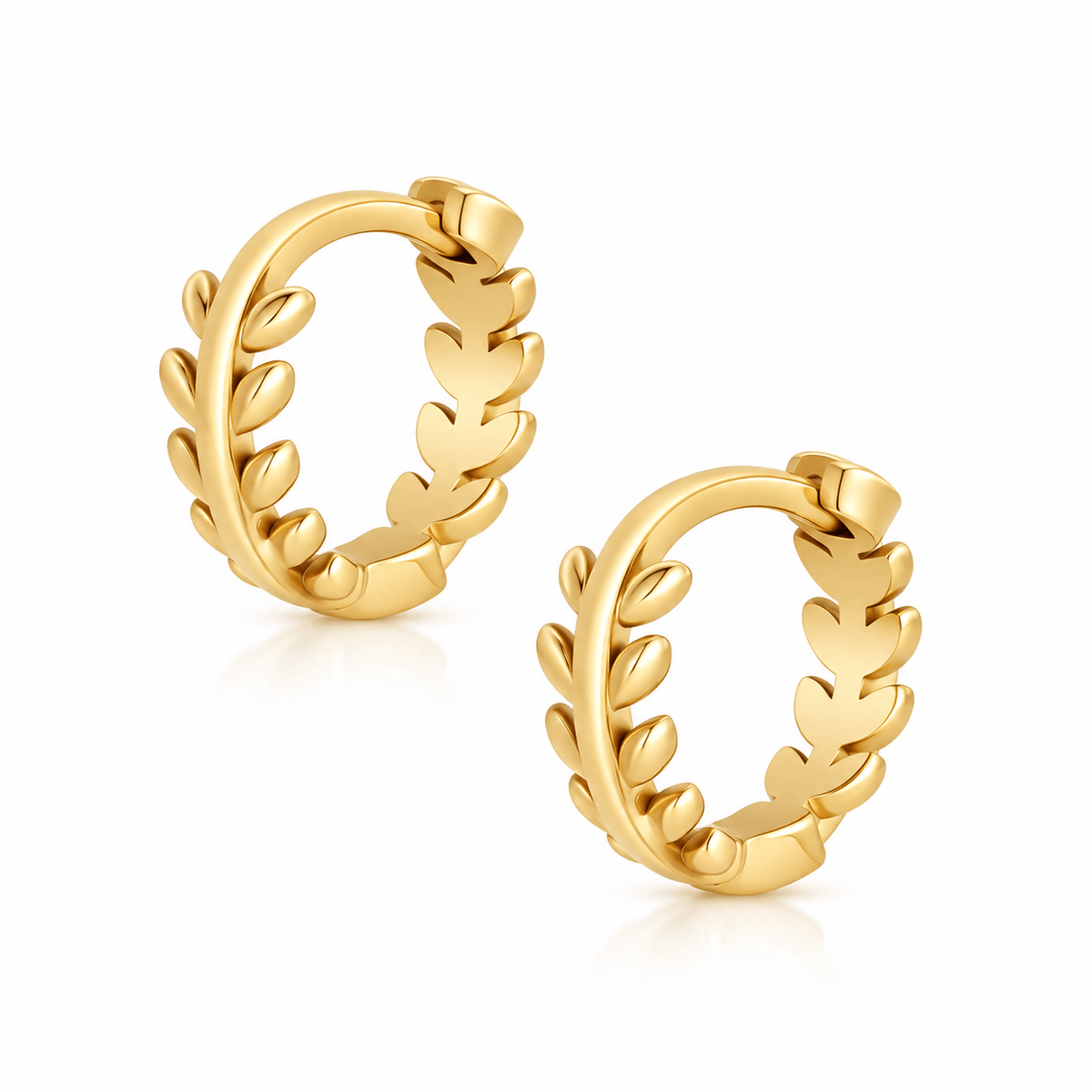 Bohomoon Stainless Steel Fawn Hoop Earrings