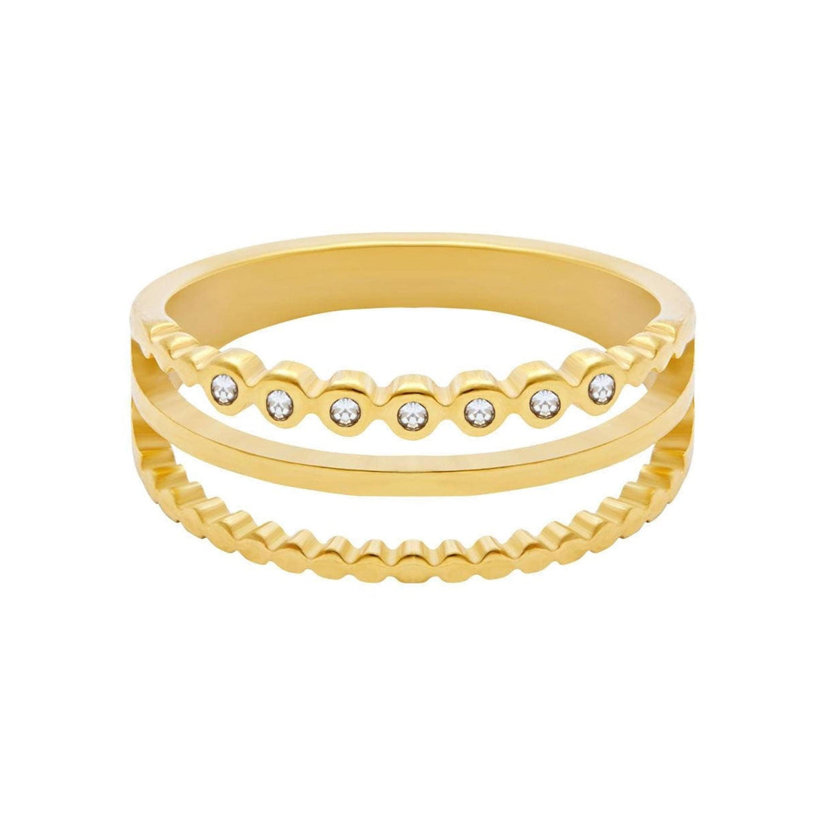 BohoMoon Stainless Steel Ferne Ring Gold / US 6 / UK L / EUR 51 (small)