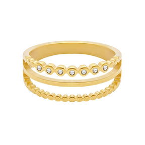 BohoMoon Stainless Steel Ferne Ring Gold / US 6 / UK L / EUR 51 (small)