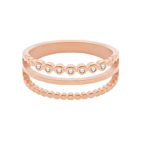 BohoMoon Stainless Steel Ferne Ring Rose Gold / US 6 / UK L / EUR 51 (small)