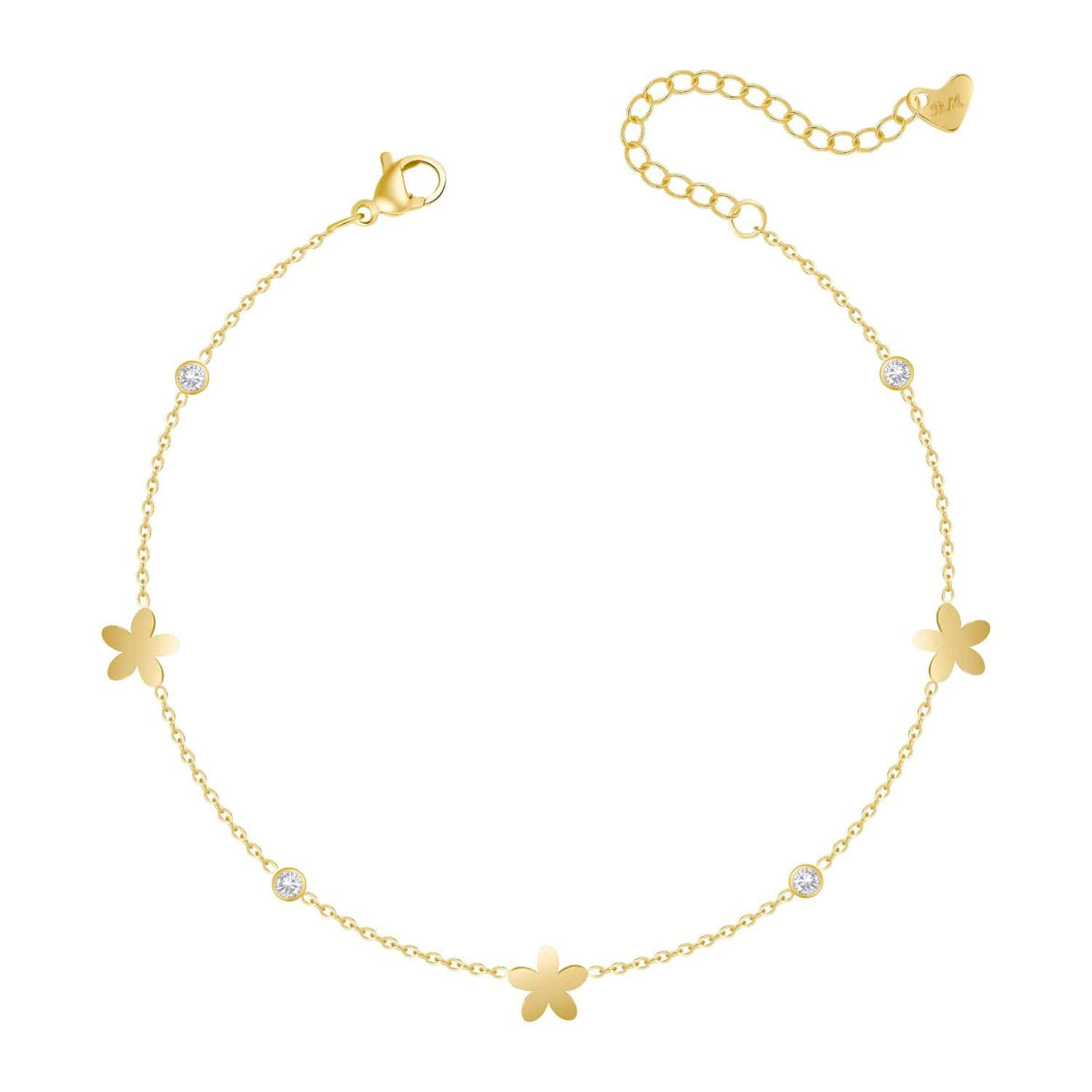 Bohomoon Stainless Steel Fleur Anklet