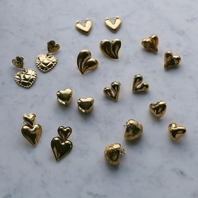 BohoMoon Stainless Steel Flirt Stud Earrings Gold
