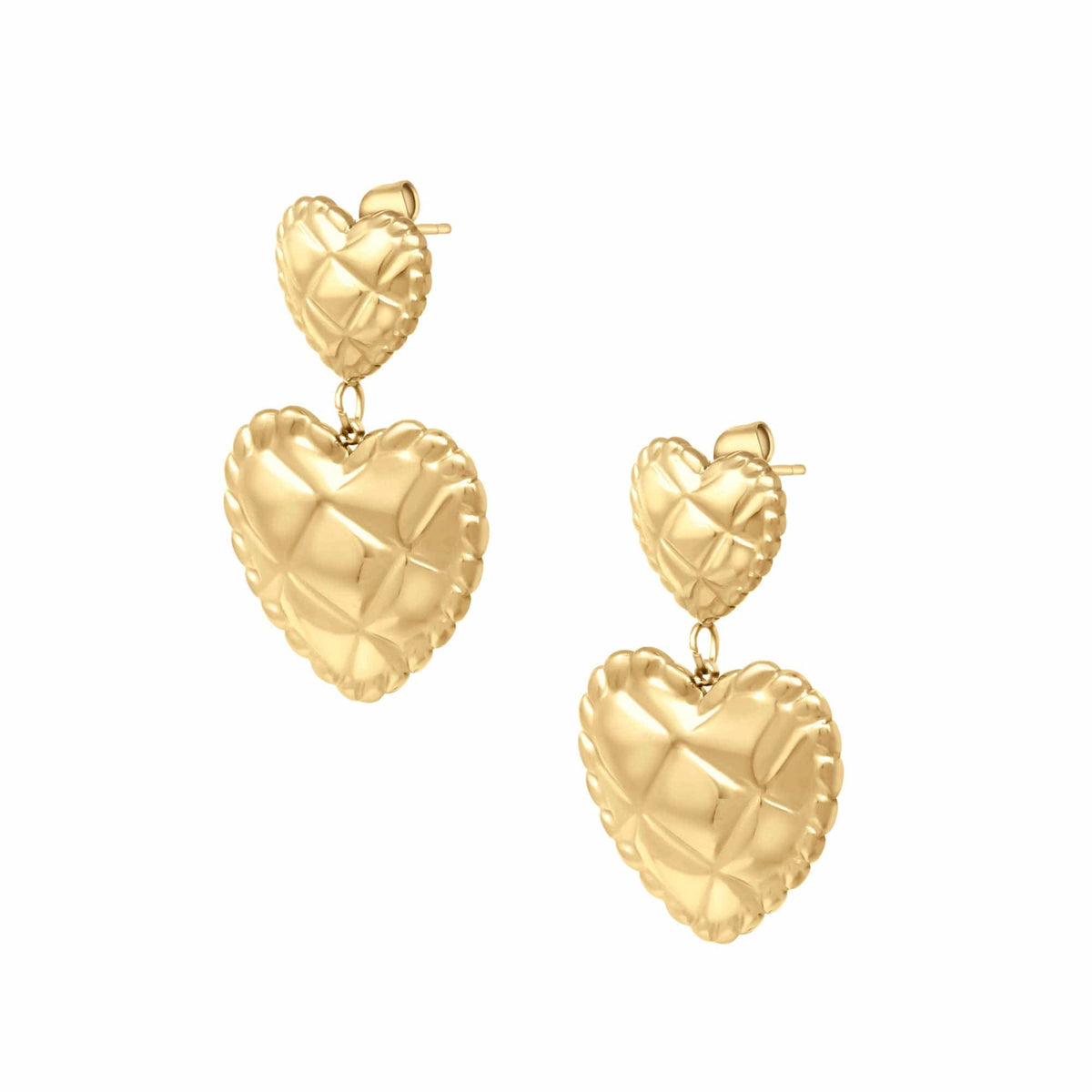 BohoMoon Stainless Steel Flirt Stud Earrings Gold