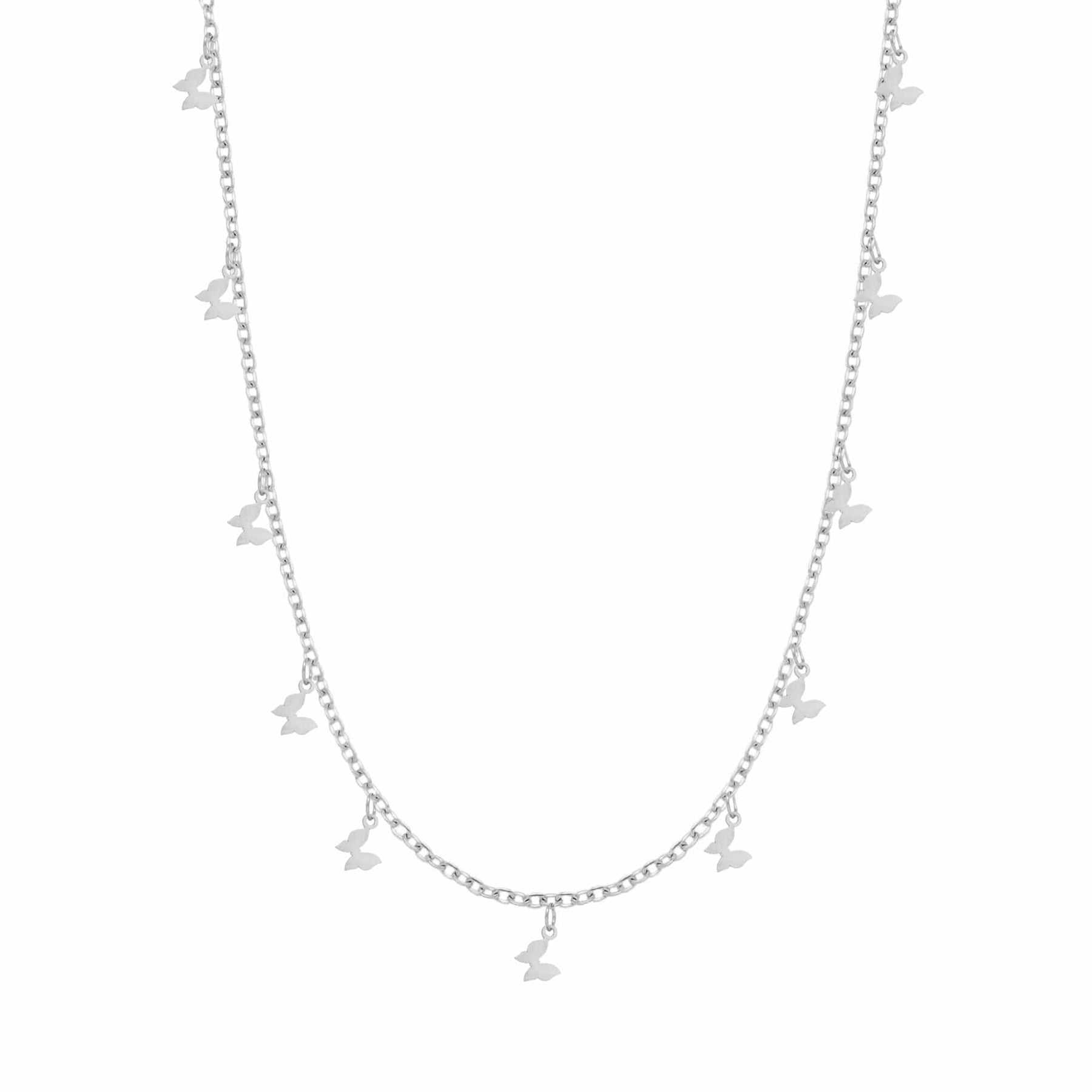 Butterfly choker silver store