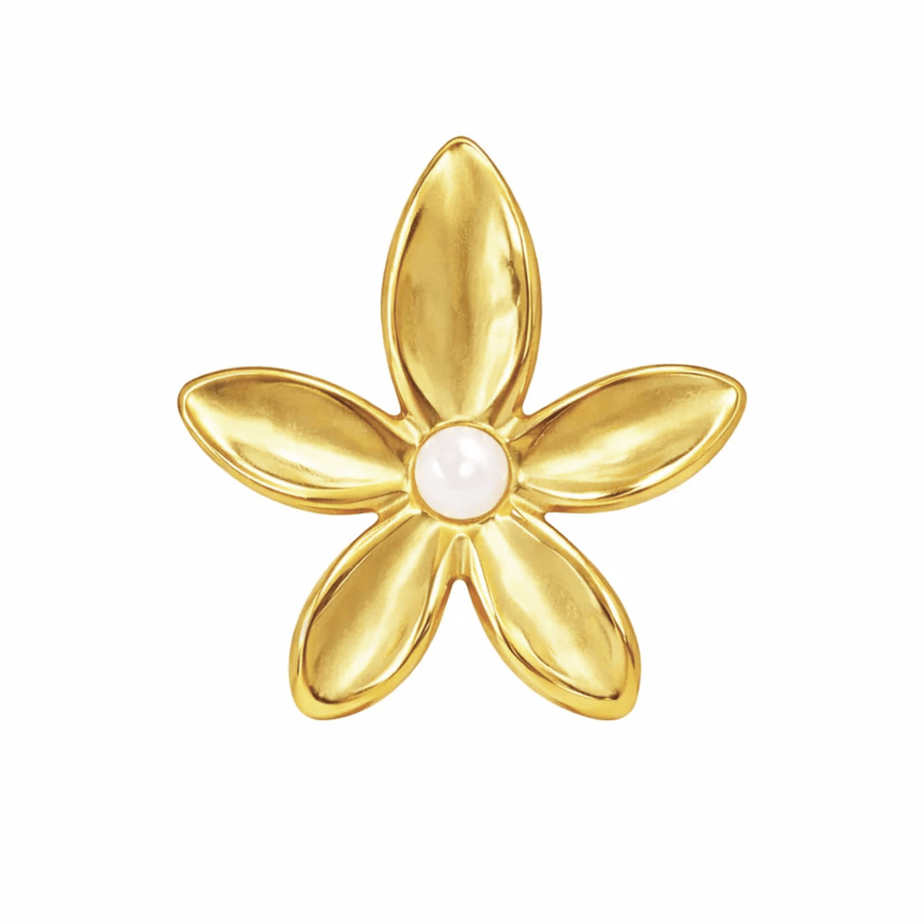 Bohomoon Stainless Steel Flora Pearl Ring